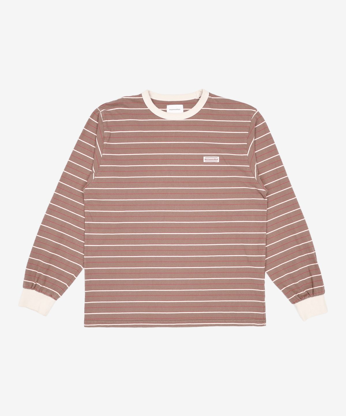 디스이즈네버댓(THISISNEVERTHAT) Bold Stripe L/S Tee Brown L