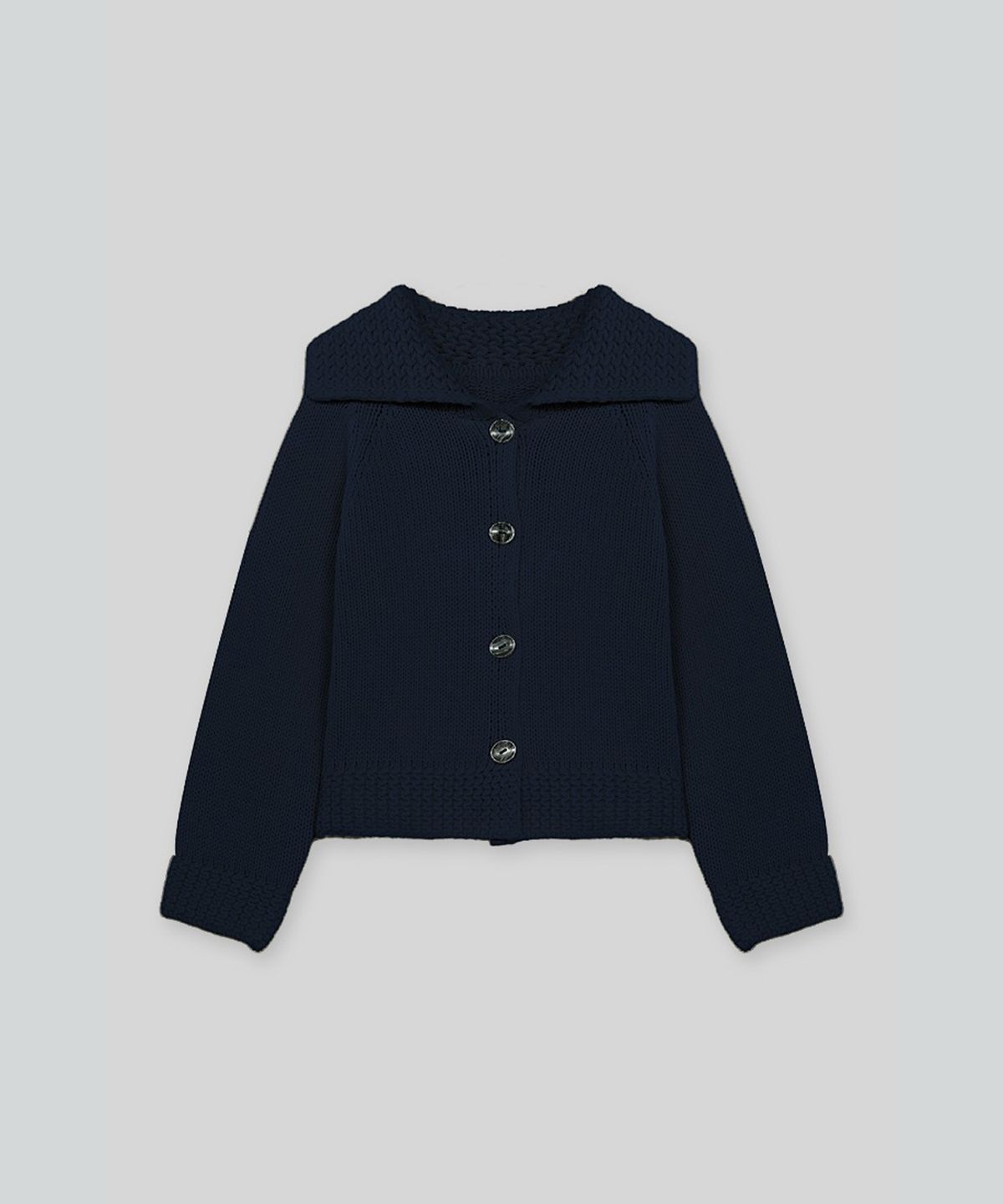 더밀루이(THEMILUI) Hoan Merino Wool Cardigan (Navy)