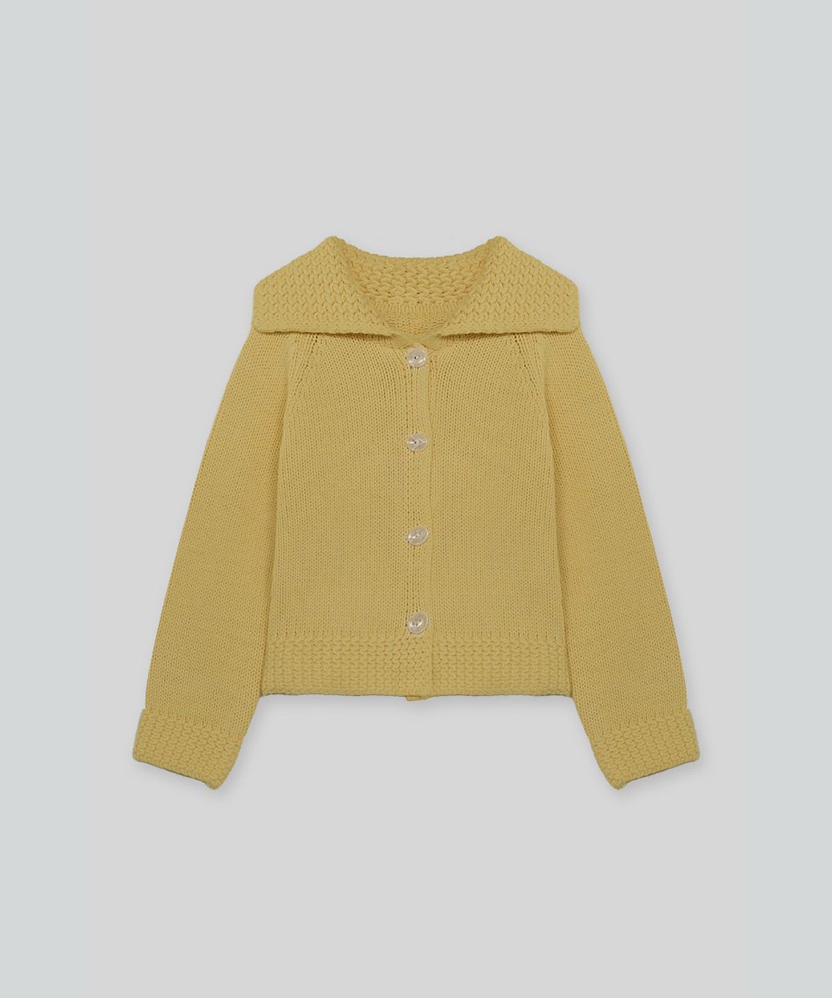 더밀루이(THEMILUI) Hoan Merino Wool Cardigan (Yellow)