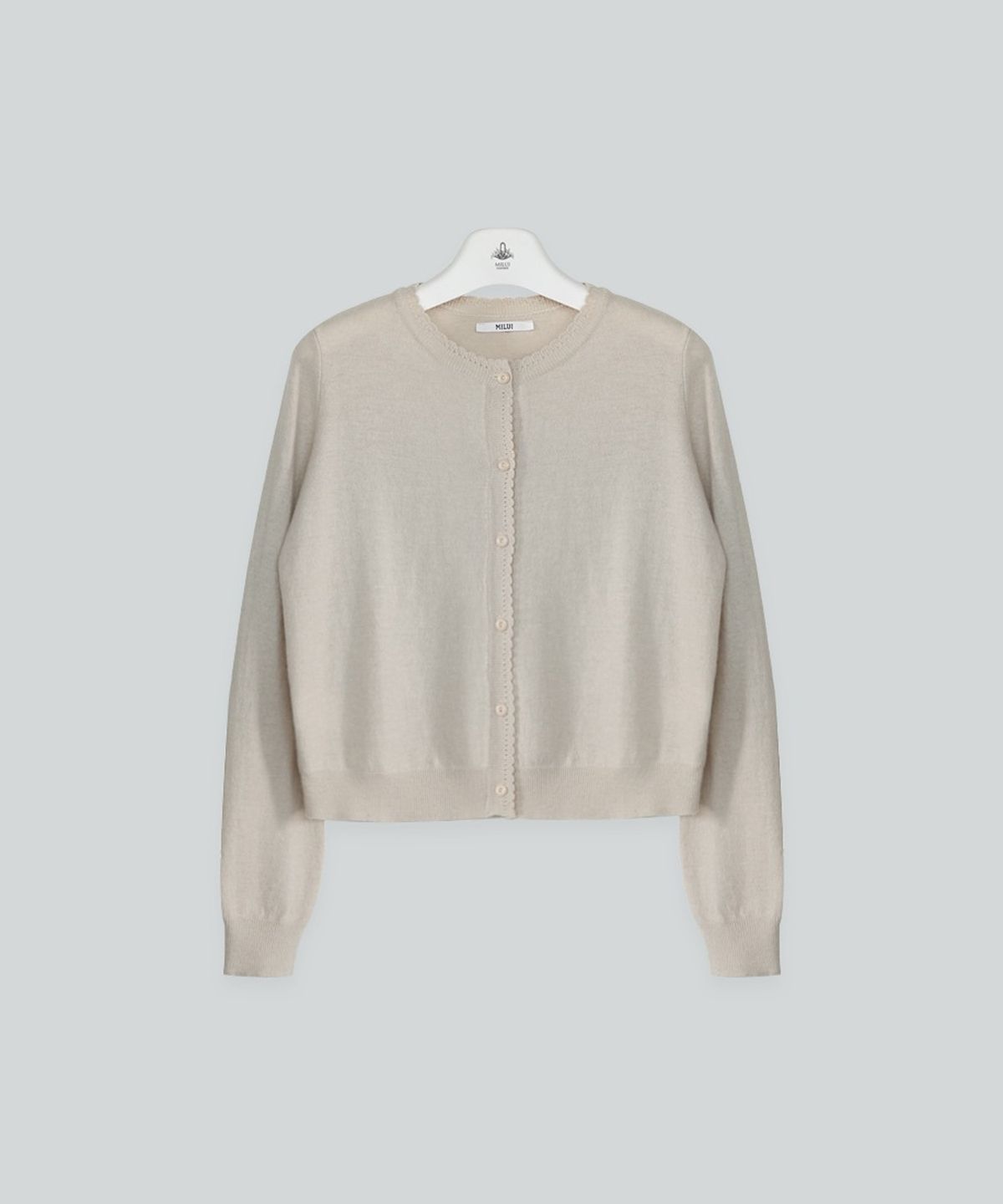더밀루이(THEMILUI) Dear knit cardigan (Beige)