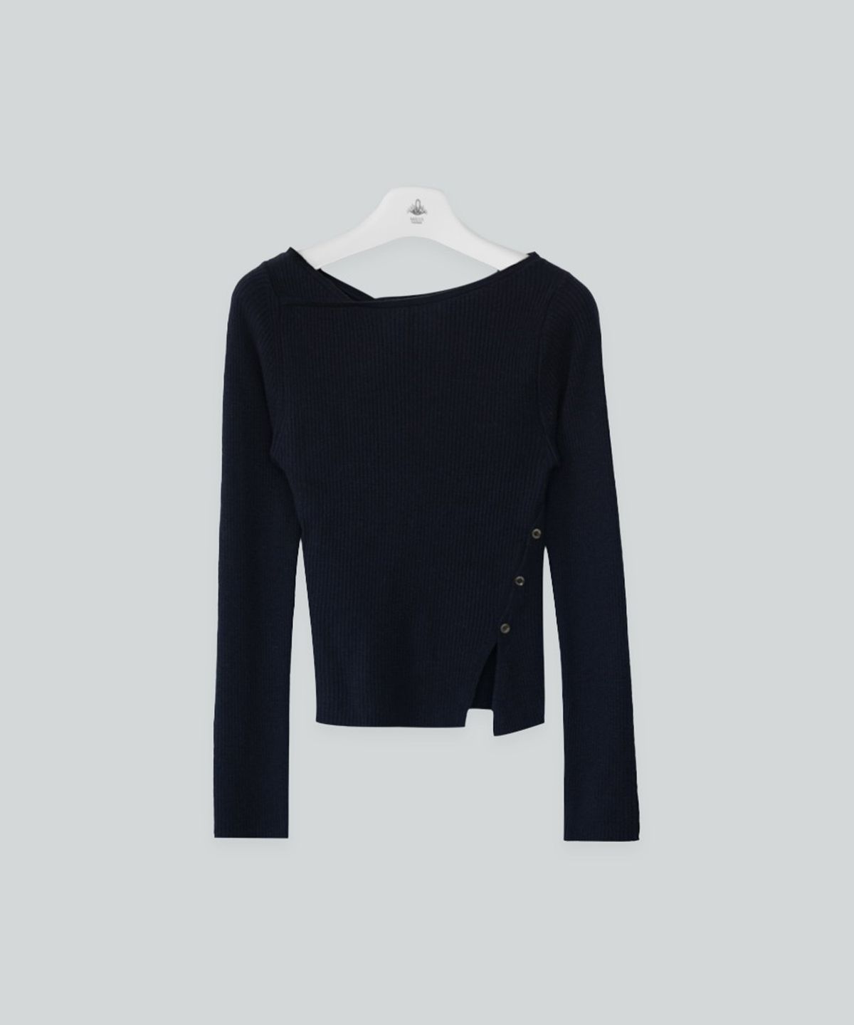 더밀루이(THEMILUI) Geneva button knit (Deep Navy)