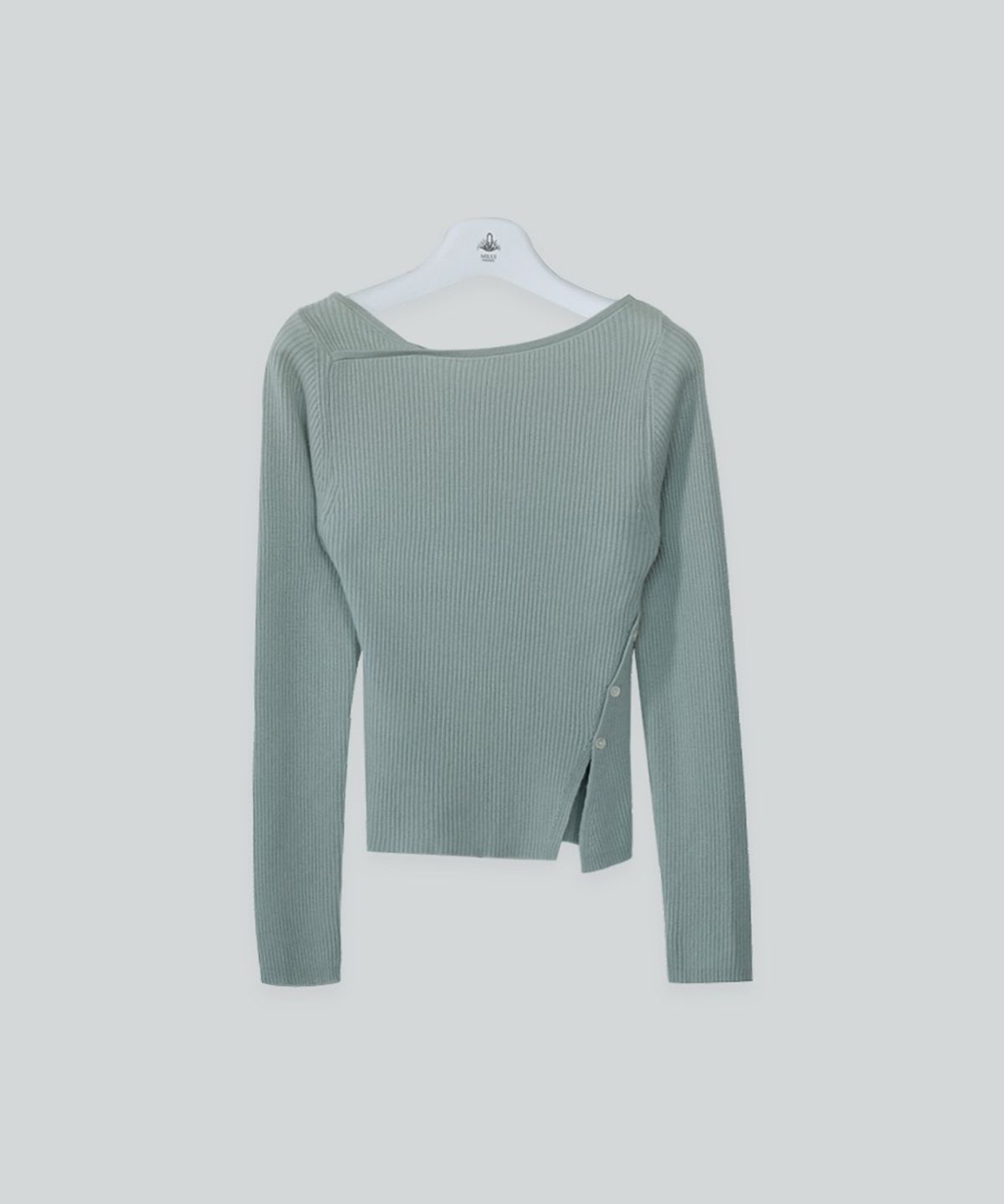 더밀루이(THEMILUI) Geneva button knit (Mint)