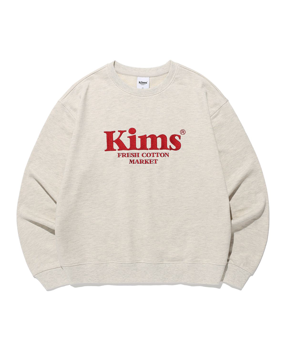 킴스 프레시 코튼 마켓(KIMS FRESH COTTON MARKET) Kims Bam Logo Sweatshirt Oatmeal