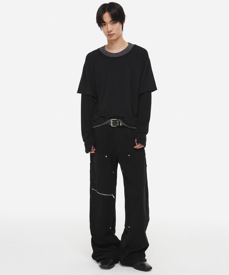 트리플 레이어 롱슬리브 블랙