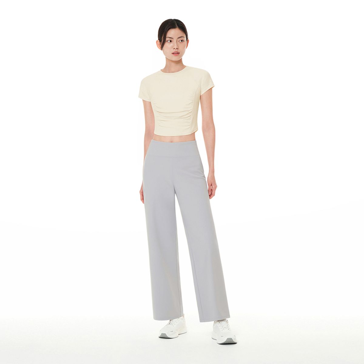 안다르(ANDAR) 에어쿨링 세미 와이드 레깅스 (숏)