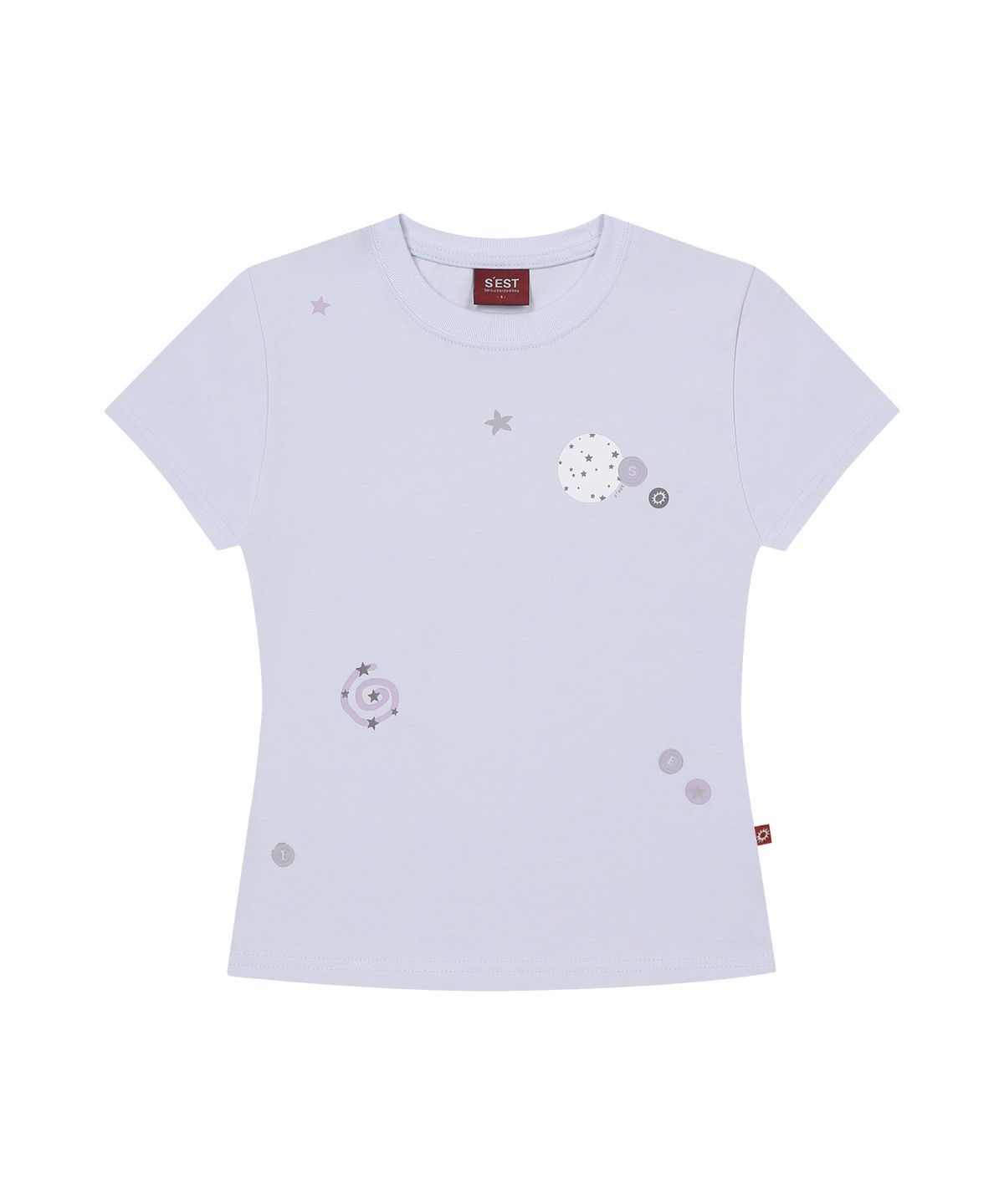 에스이에스티(S'EST) Stardust Slim Fit T-shirts Blue