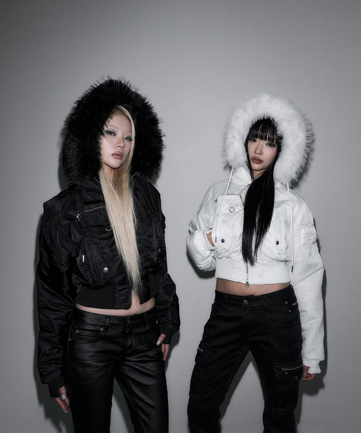 스키즘 인듀싱(SCHISM INDUCING) HOODED PUFFER JACKET