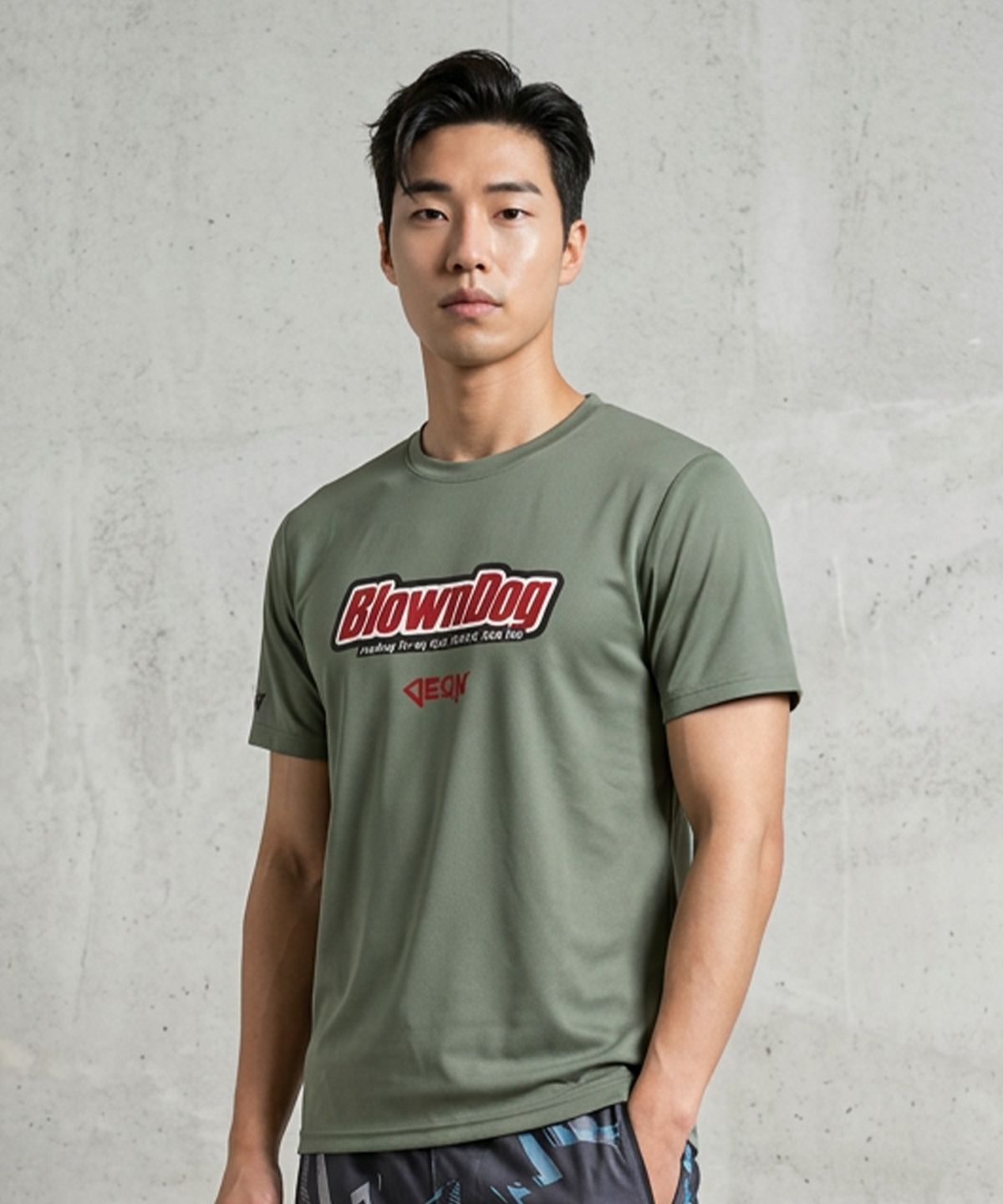 듀스피싱(DEUXFISHING) 기능성 라운드 반팔 티셔츠 블룬도그 MST-05