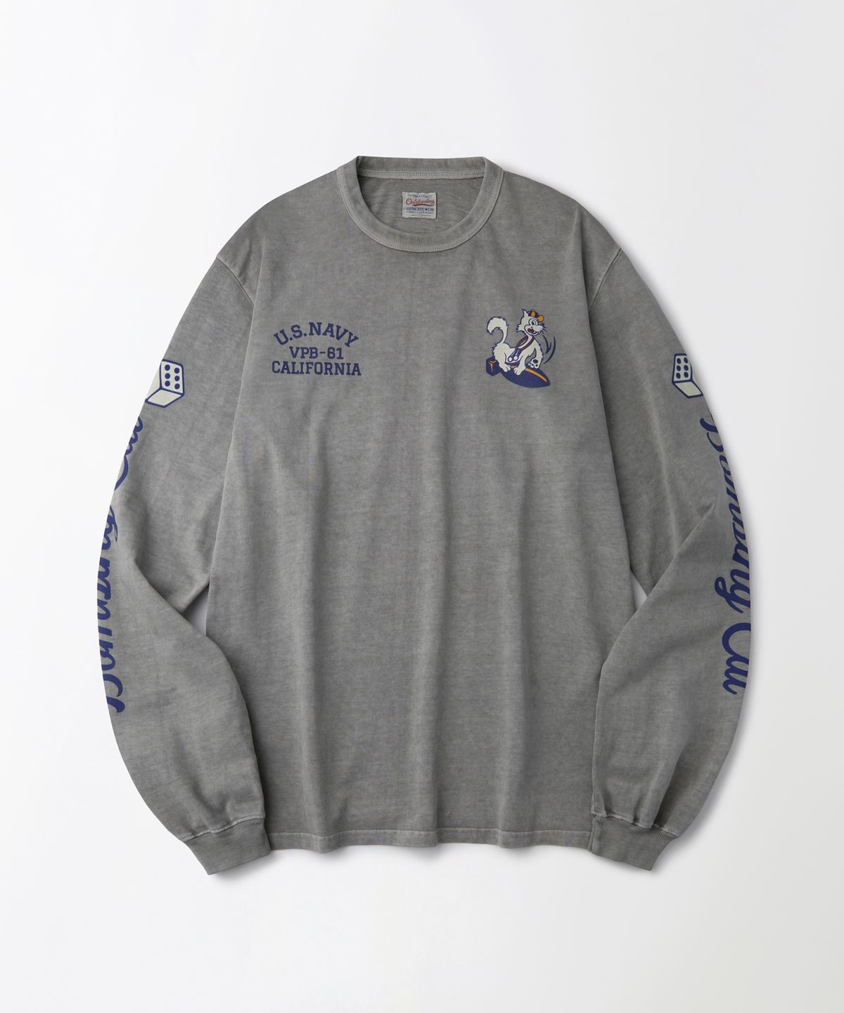 아웃스탠딩(OUTSTANDING) MIL SERIES LONG SLEEVE(BOMBING CAT)_PIGMENT KHAKI