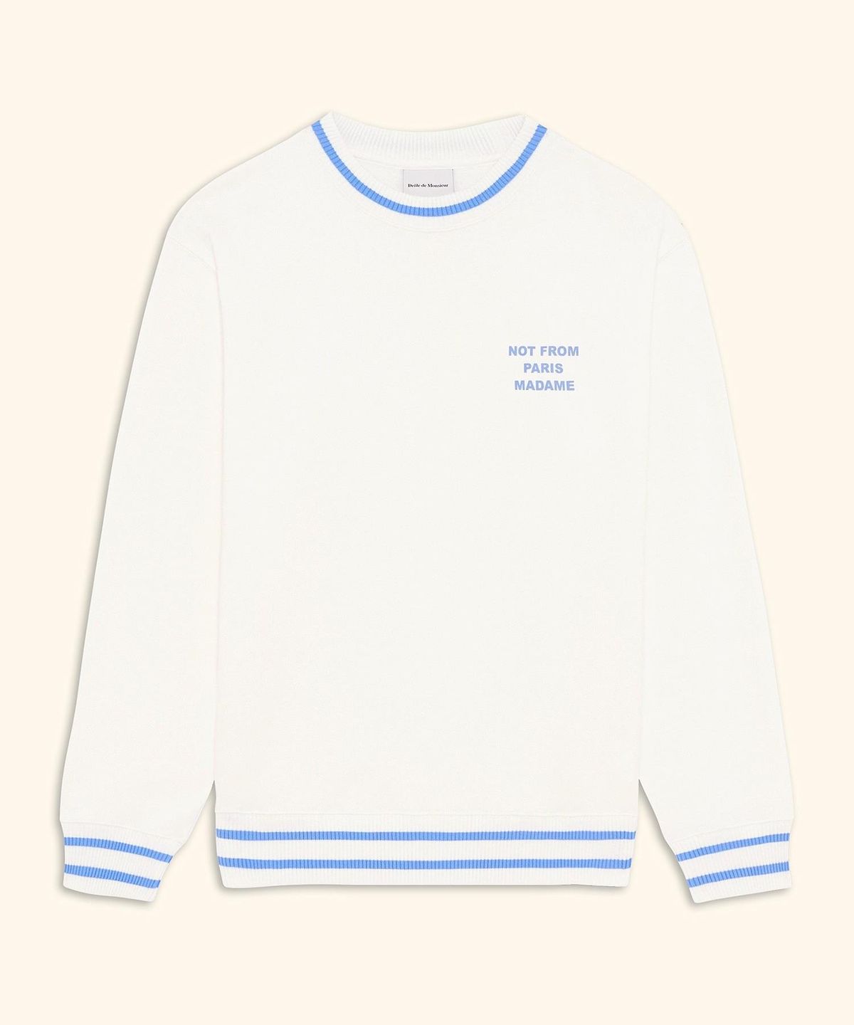 드롤드무슈(DROLE DE MONSIEUR) Sport Slogan Sweatshirt D0TSA26100WHM