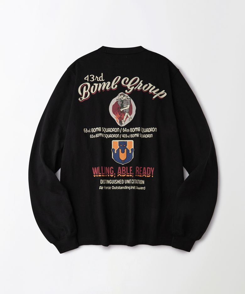MIL SERIES LONG SLEEVE(BOMB GROUP)_BLACK