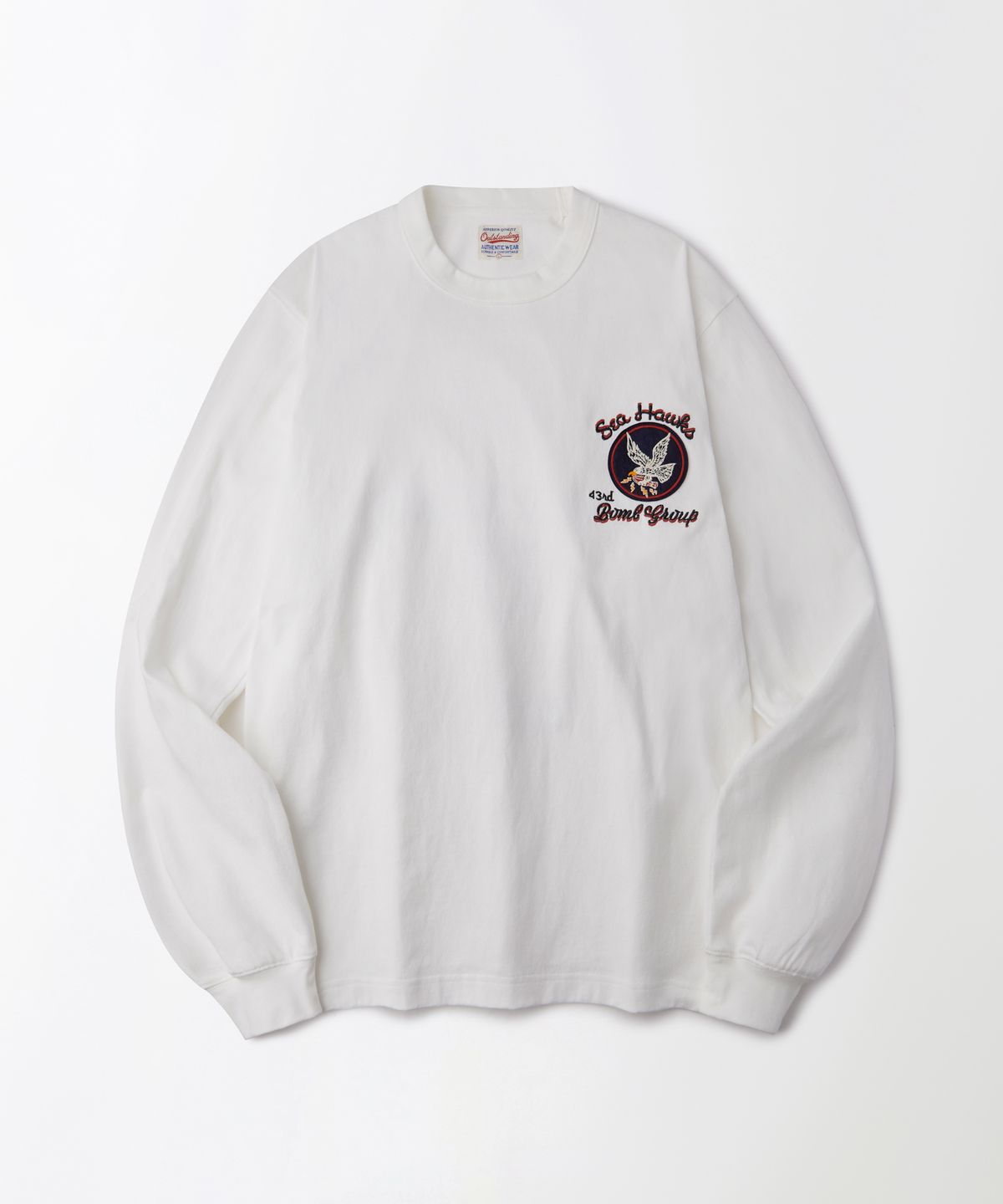 아웃스탠딩(OUTSTANDING) MIL SERIES LONG SLEEVE(BOMB GROUP)_OFF WHITE
