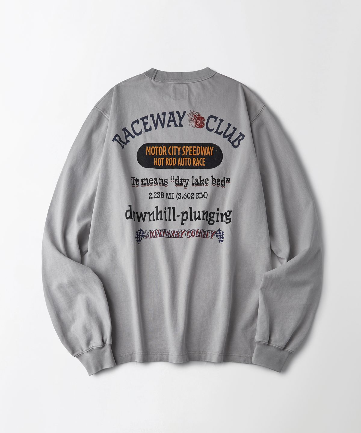 아웃스탠딩(OUTSTANDING) MOT SERIES LONG SLEEVE(RACEWAY)_VINTAGE GRAY