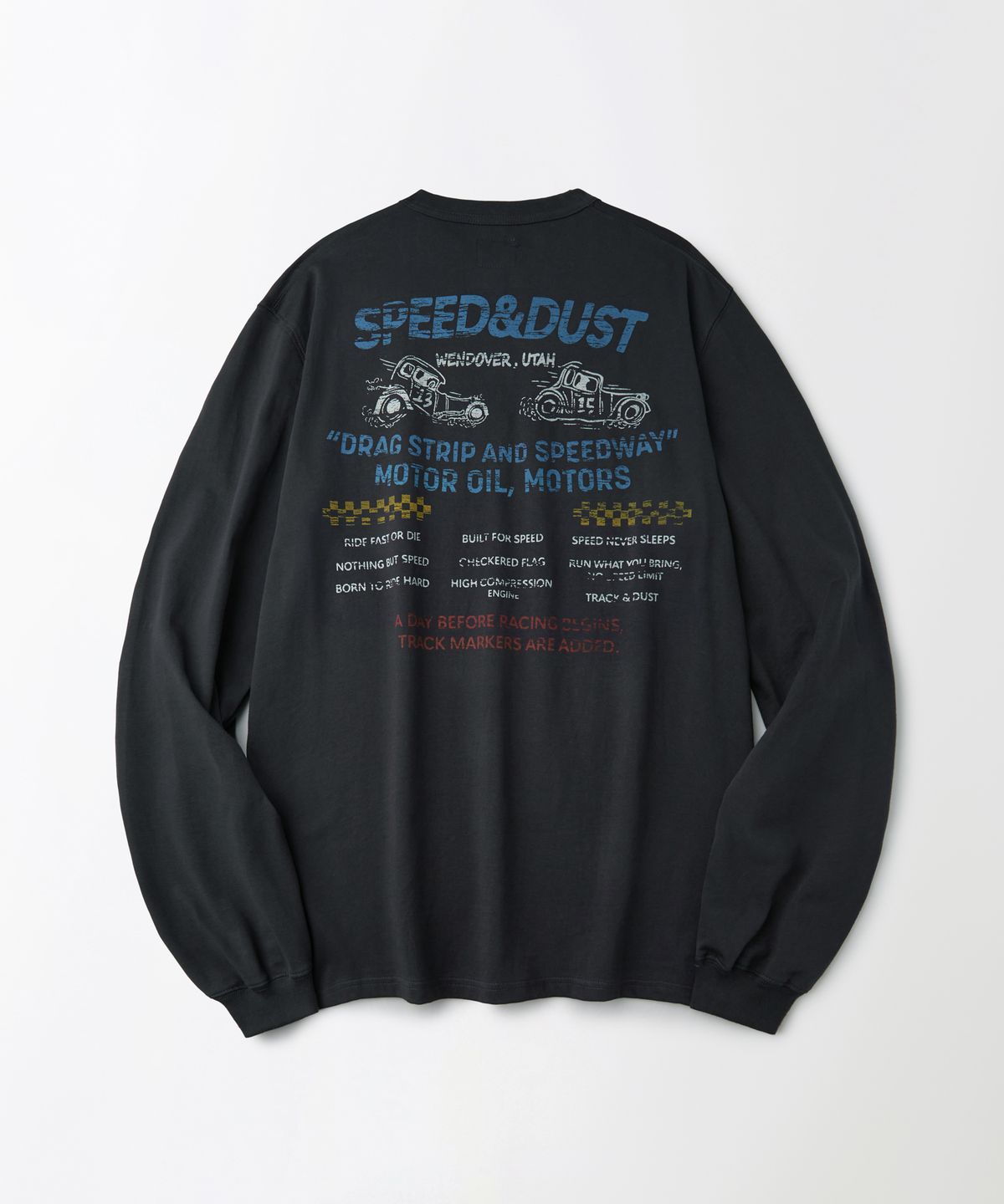 아웃스탠딩(OUTSTANDING) MOT SERIES LONG SLEEVE(SPEED DUST)_CHARCOAL