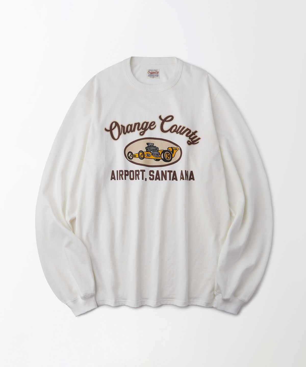 아웃스탠딩(OUTSTANDING) MOT SERIES LONG SLEEVE(ORANGE COUNTY)_OFF WHITE