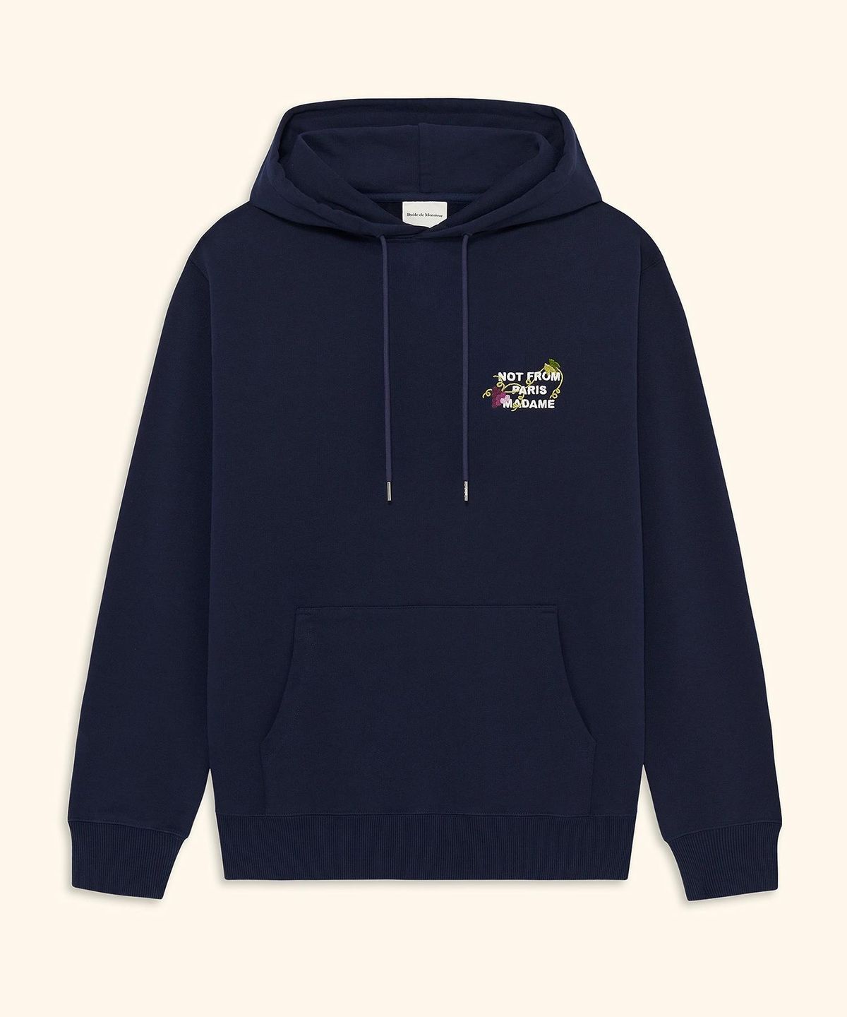 드롤드무슈(DROLE DE MONSIEUR) Vine Embroidered Slogan Hoodie D0THA26100NYX