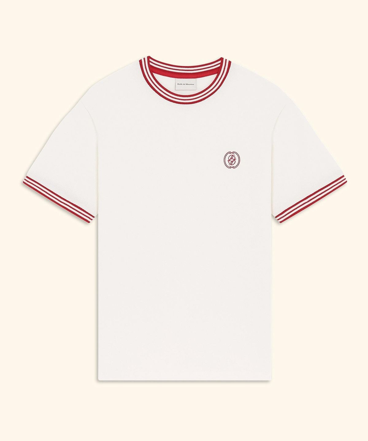 드롤드무슈(DROLE DE MONSIEUR) D Mirroir Piquo T-shirt D0TCA26102WHM
