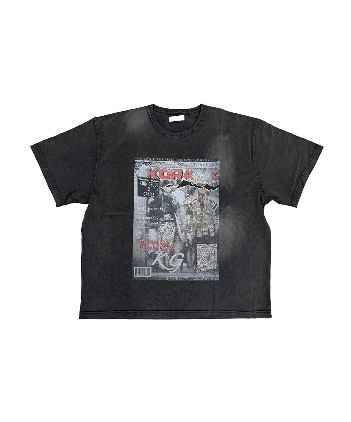 그레일즈(GRAILZ) [GRAILZ X KOIN SEOUL] MAGAZINE T-SHIRTS [BLACK]