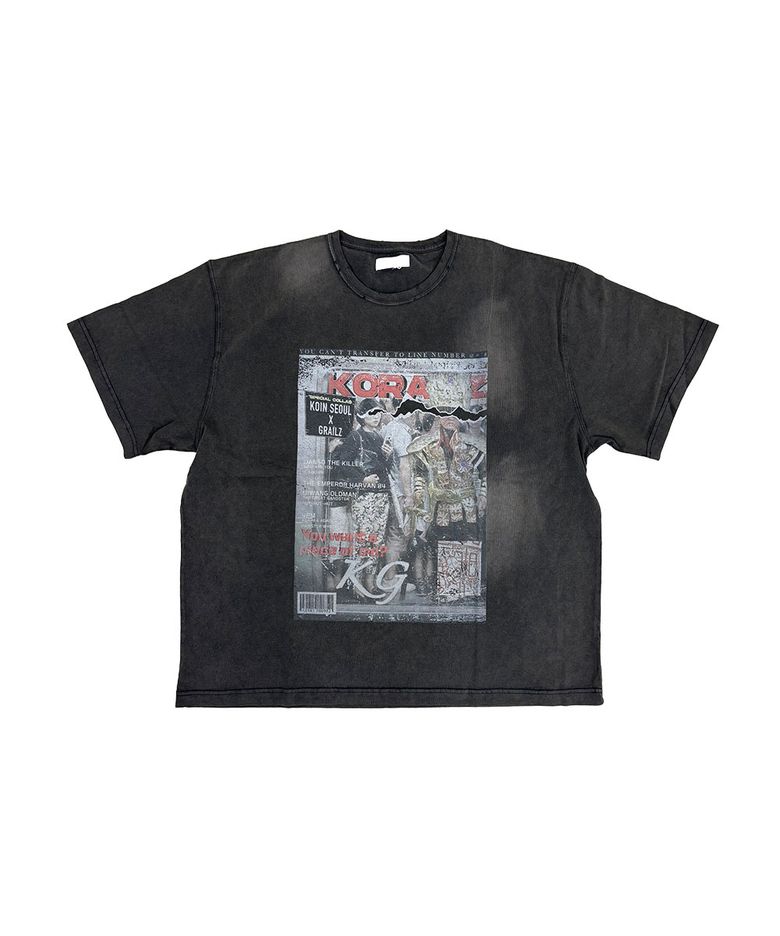 [GRAILZ X KOIN SEOUL] MAGAZINE T-SHIRTS [BLACK]