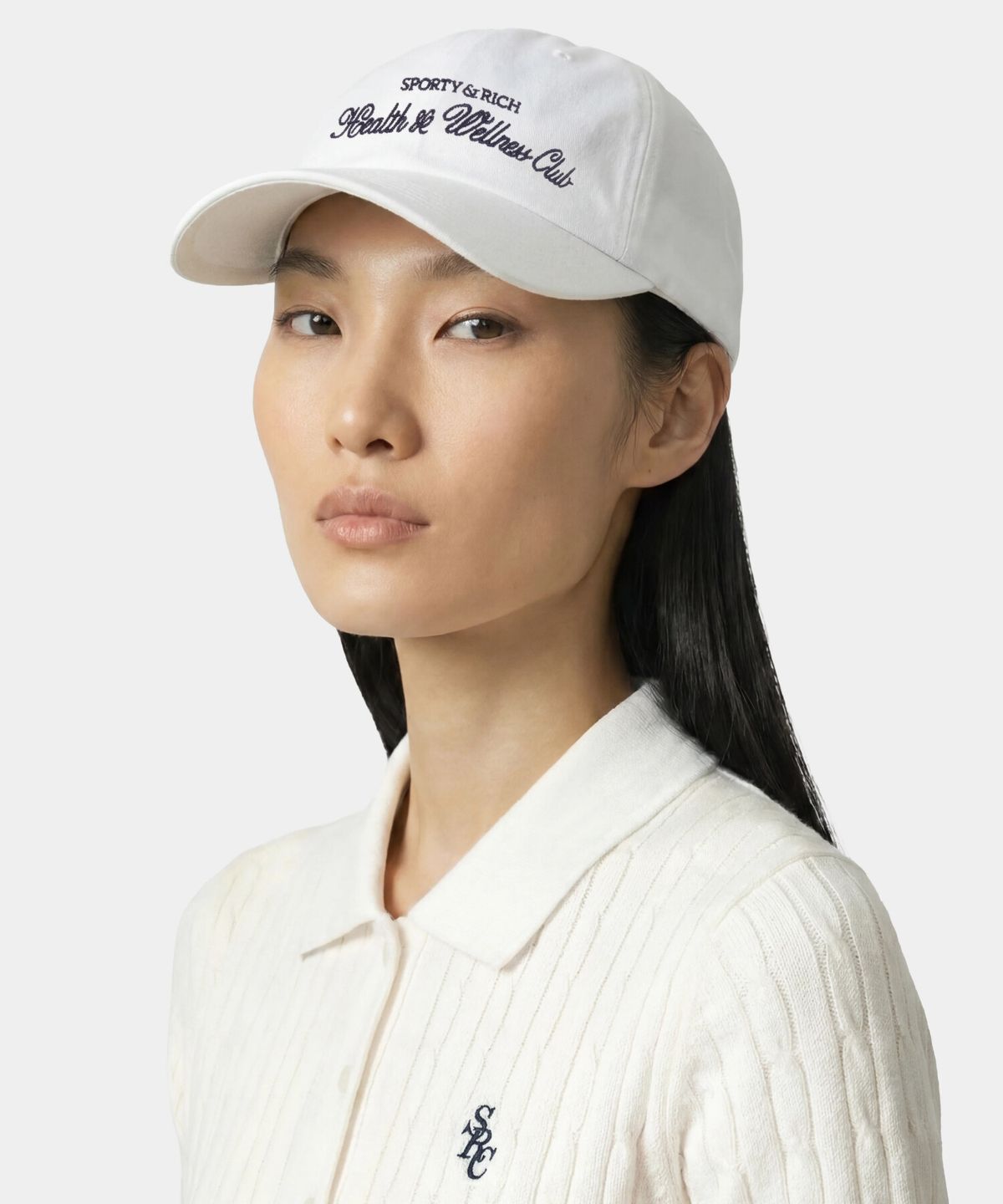 스포티앤리치(SPORTY&RICH) H&W 클럽 캡 - 화이트 R265AOH020