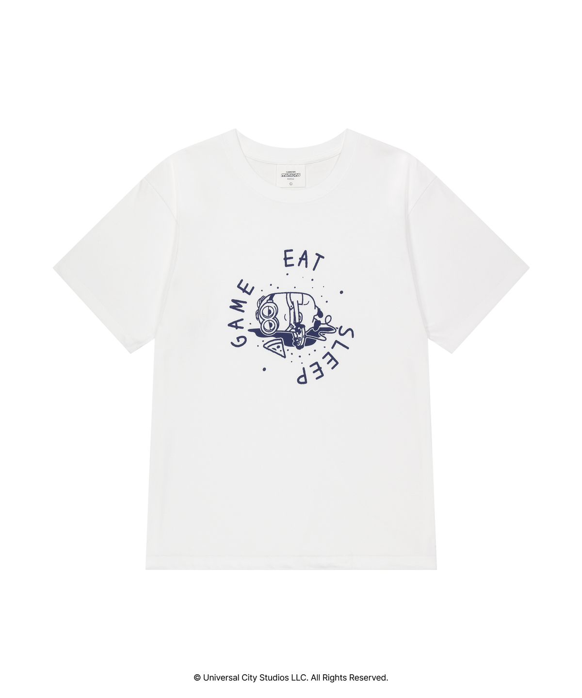 얼렁뚱땅 상점(ULDD STORE) [미니언즈] Eat Game Sleep Tee White
