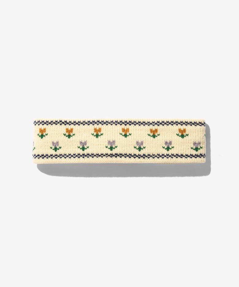 (U) 플로럴 이어밴드 아란 멀티 FLORAL EARBAND ARAN / MULTI