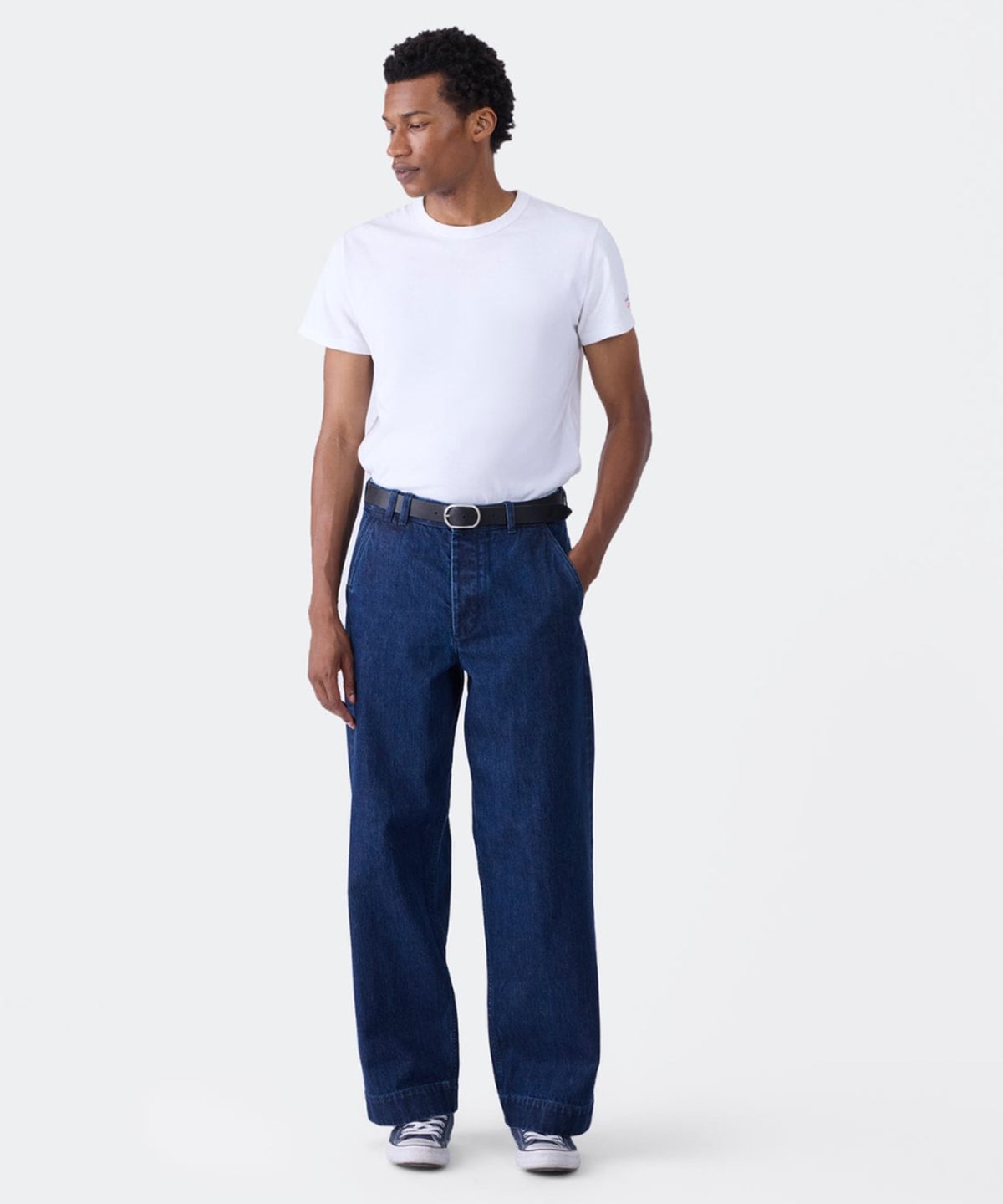 노아(NOAH) (U) 버클 백 데님 팬츠 스톤 워시 BUCKLE-BACK DENIM PANT STONE WASH