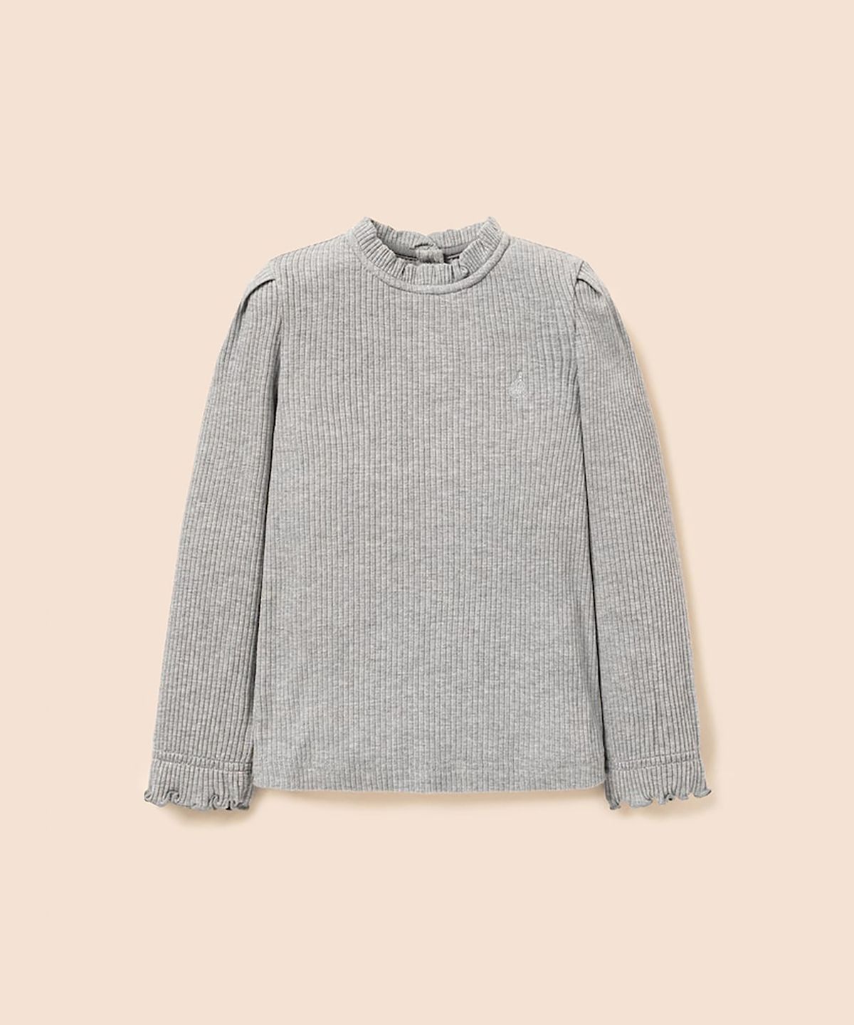 빈폴 키즈(BEANPOLE KIDS) [Essential] 펄골지 소재 여아 티셔츠  라이트 그레이 (BI6841GE12)