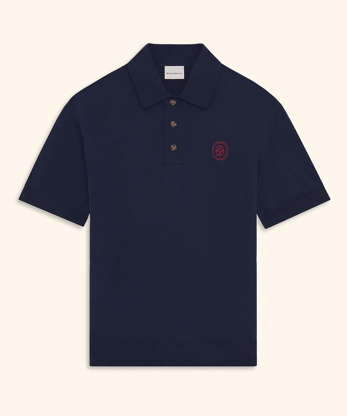 드롤드무슈(DROLE DE MONSIEUR) D Mirror Knit Polo D0WPA26104NYX