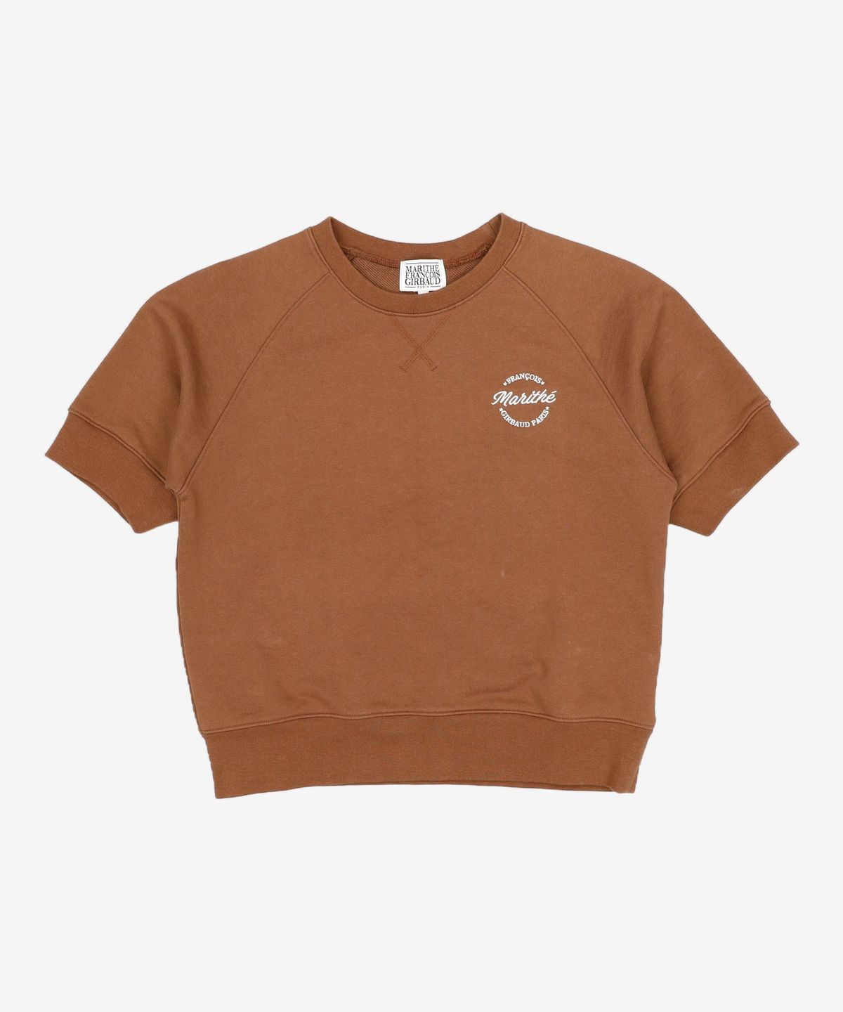 마리떼 프랑소와 저버(MARITHÉ + FRANҪOIS GIRBAUD) W ROND LOGO SWEAT TEE brown S