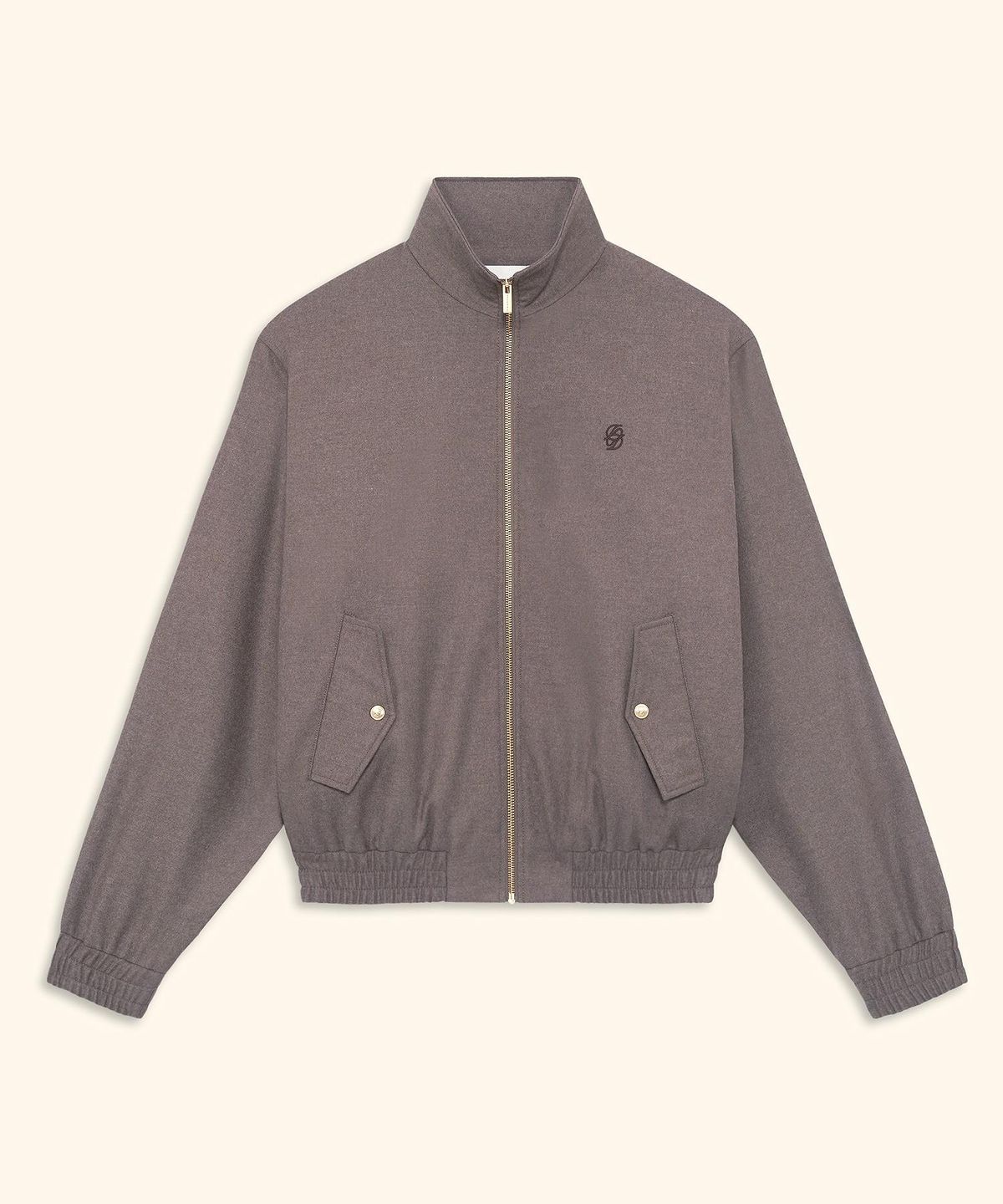 드롤드무슈(DROLE DE MONSIEUR) Embroidered Flannel Track Jacket D0JAA26102BRL