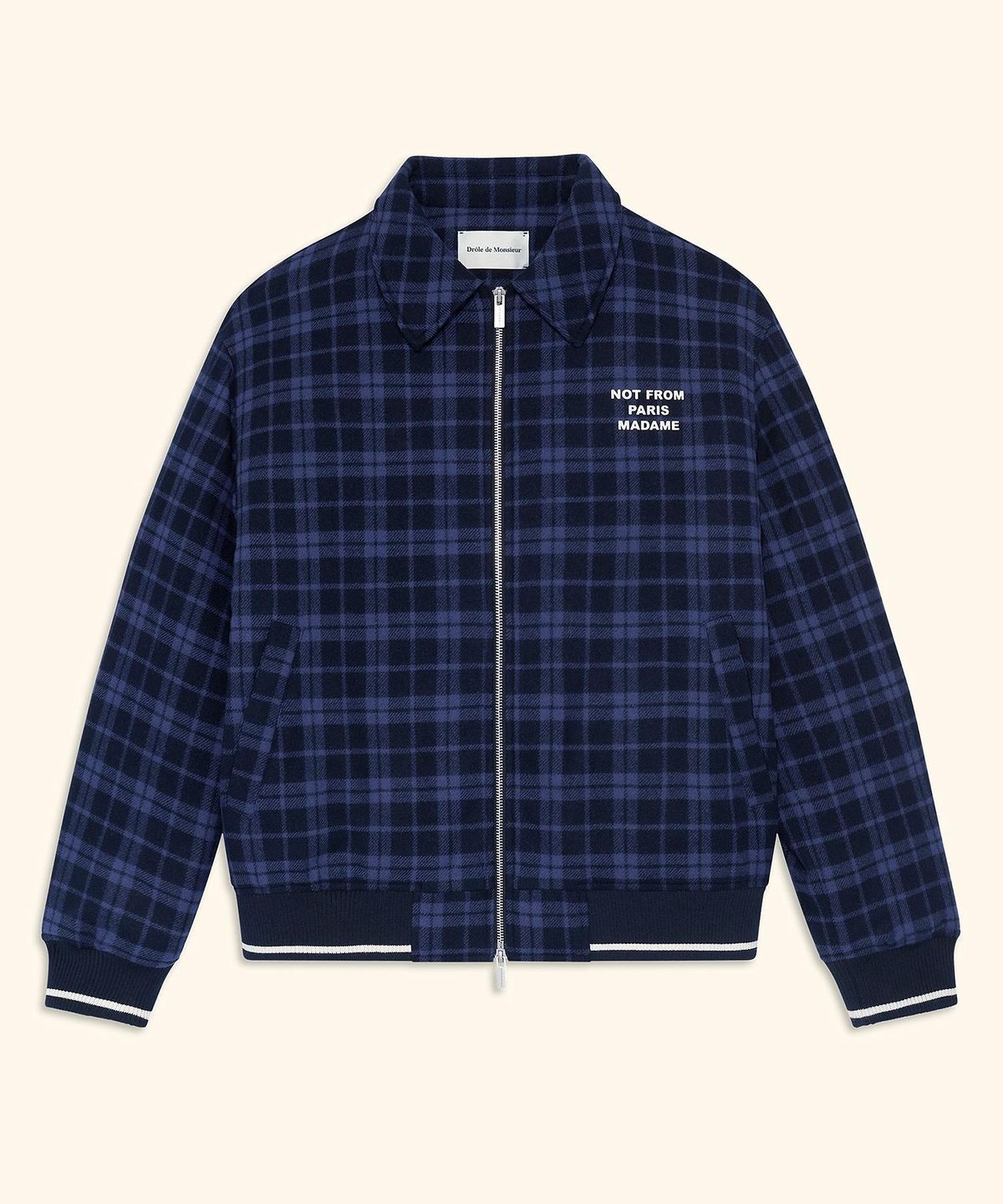 드롤드무슈(DROLE DE MONSIEUR) Check Flannel Jacket With Slogan D0JAA26003NYX