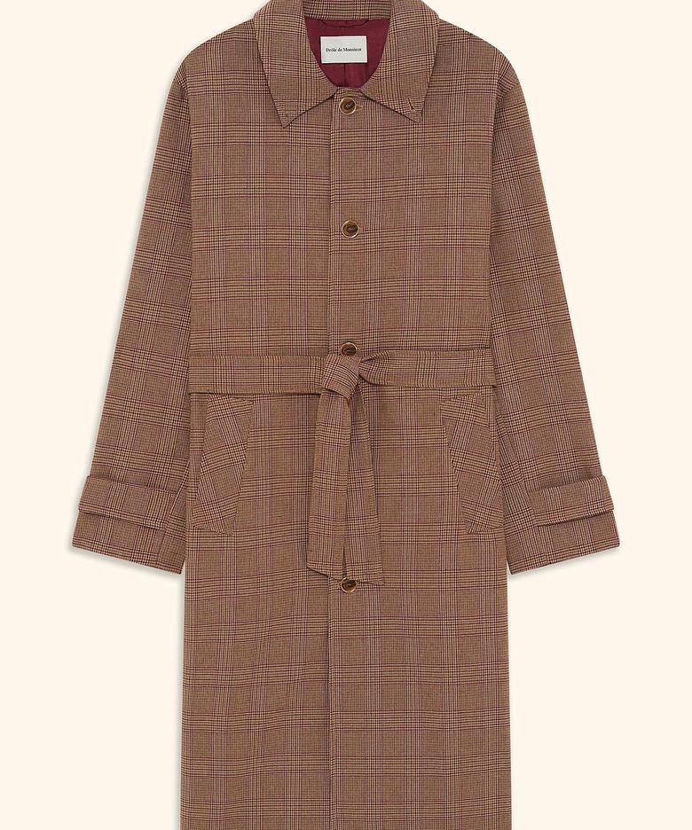 Prince Of Wales Belted Coat D0CAA26100BRX