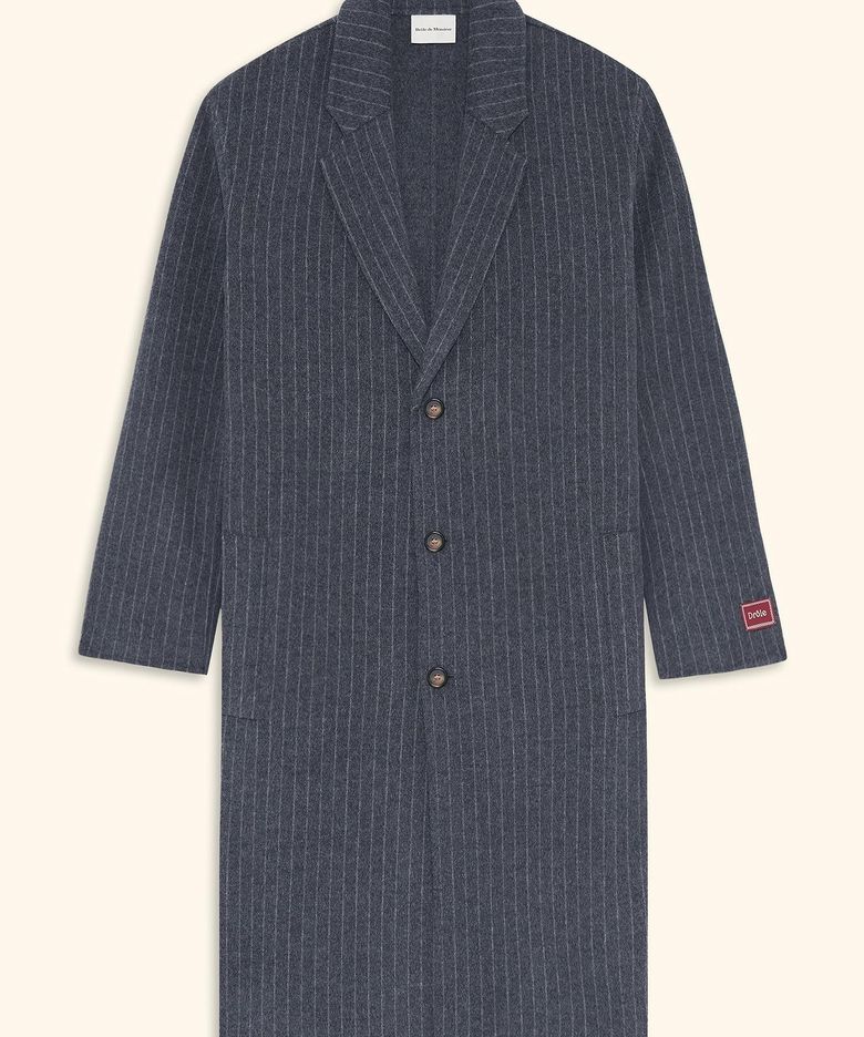 Wool Pinstripe Coat D0CAA26101GYD