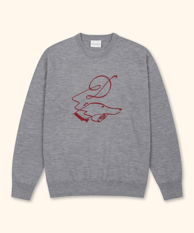 Dandy Dog Knit Sweater D0WAA26100GYX