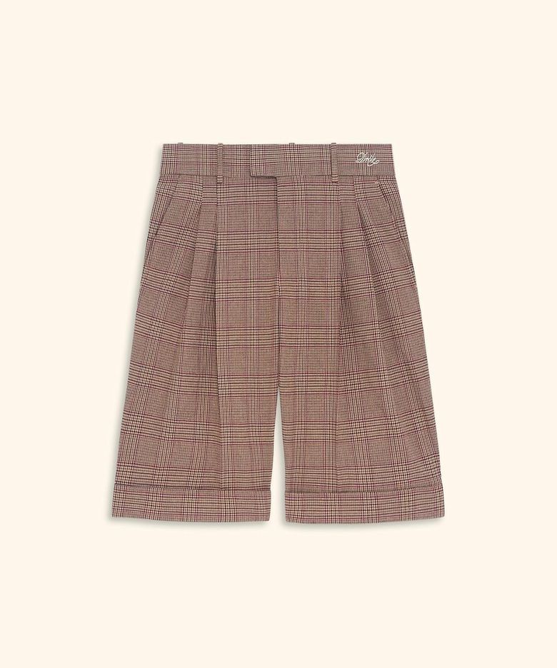 Prince Of Wales Tailored Shorts D0POA26100BRX
