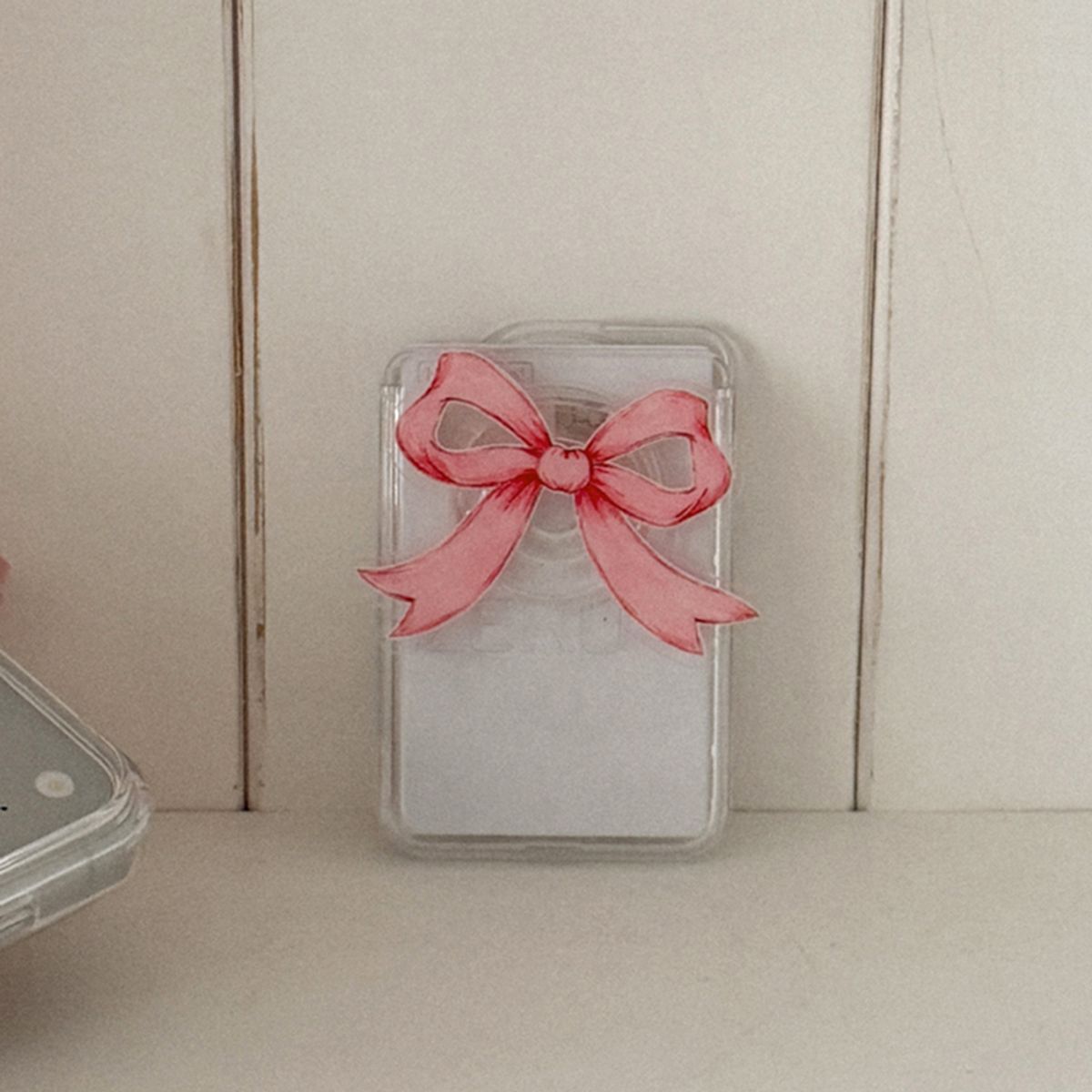 메이드모먼(MADEMOMENT) flower ribbon 디자인 [맥세이프 아크릴스마트톡+카드지갑]