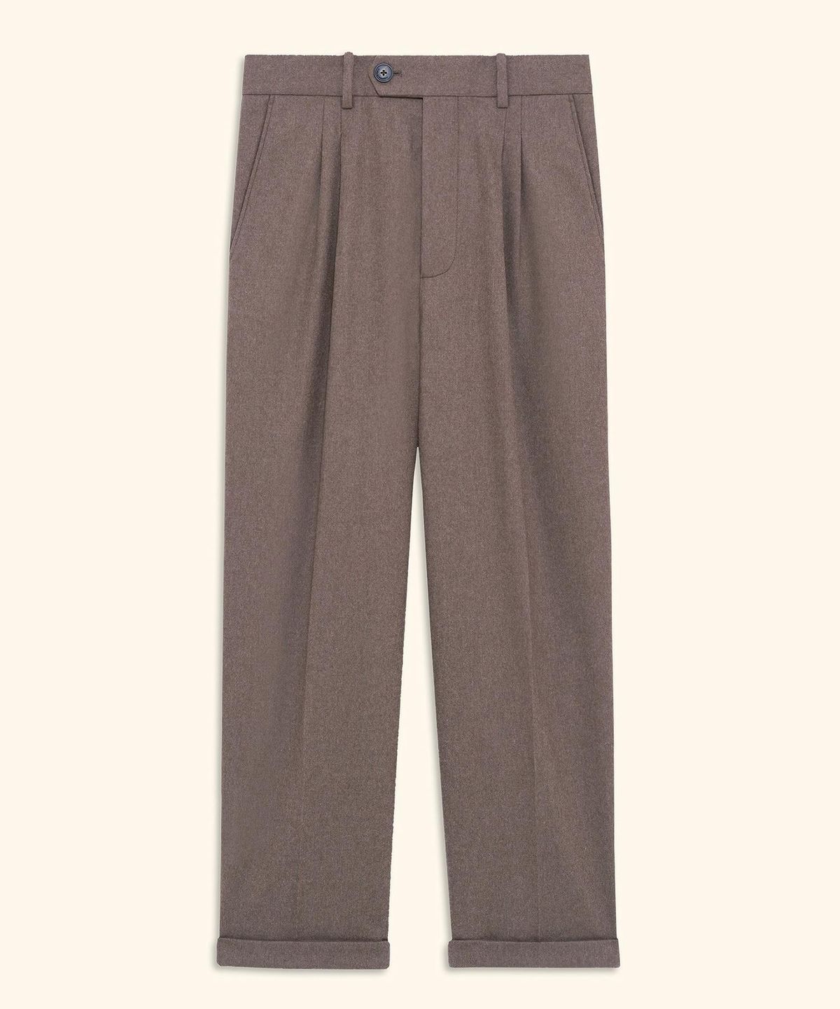 드롤드무슈(DROLE DE MONSIEUR) Cropped Pleated Pants D0PAA26106BRL