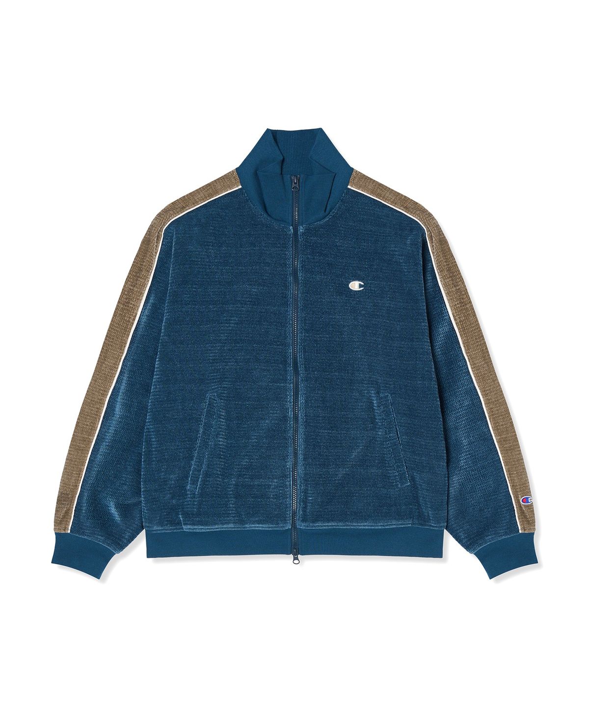 챔피온(CHAMPION) 벨루어 트랙 재킷 Navy
