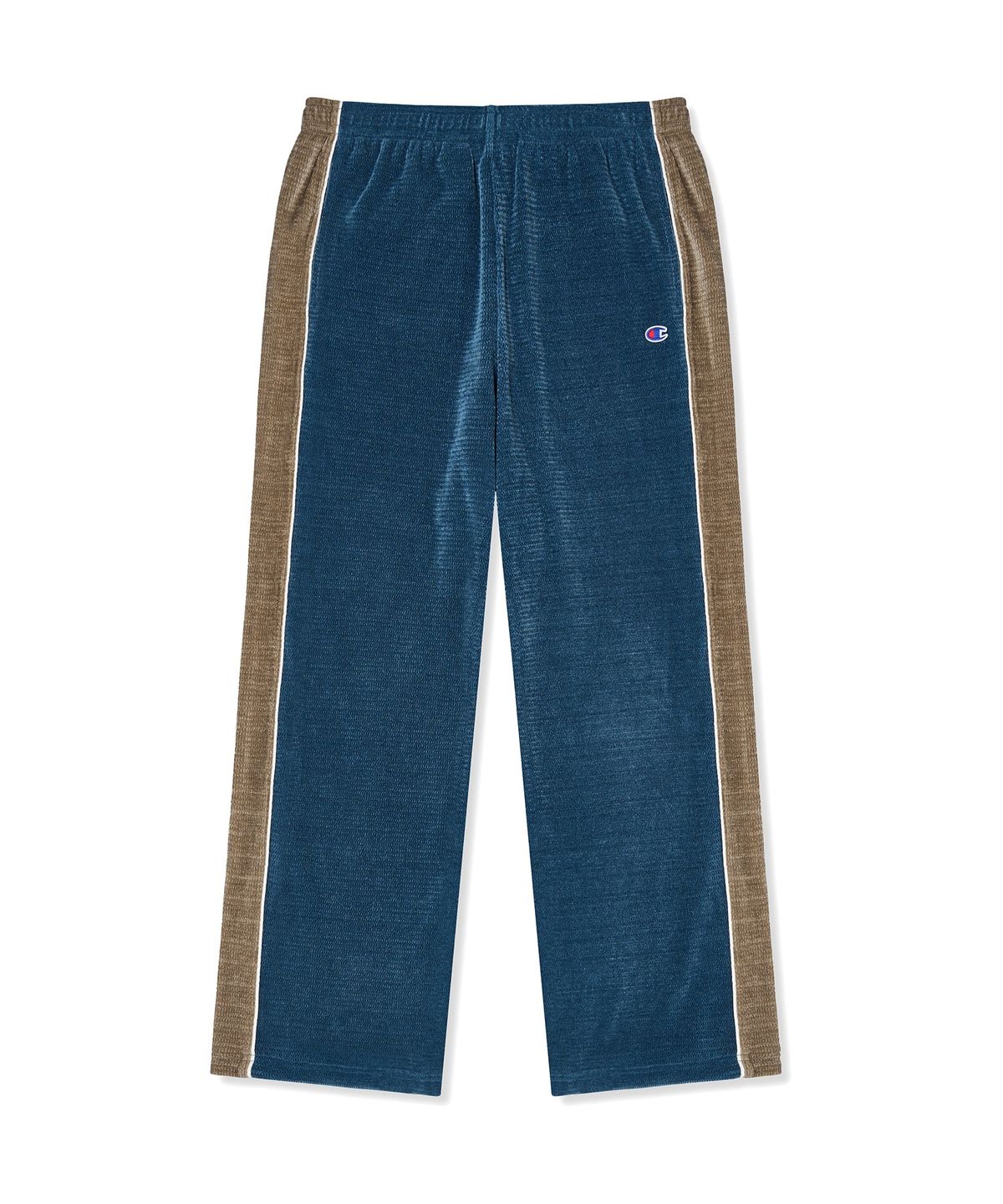 챔피온(CHAMPION) 벨루어 와이드 트랙 팬츠 Navy