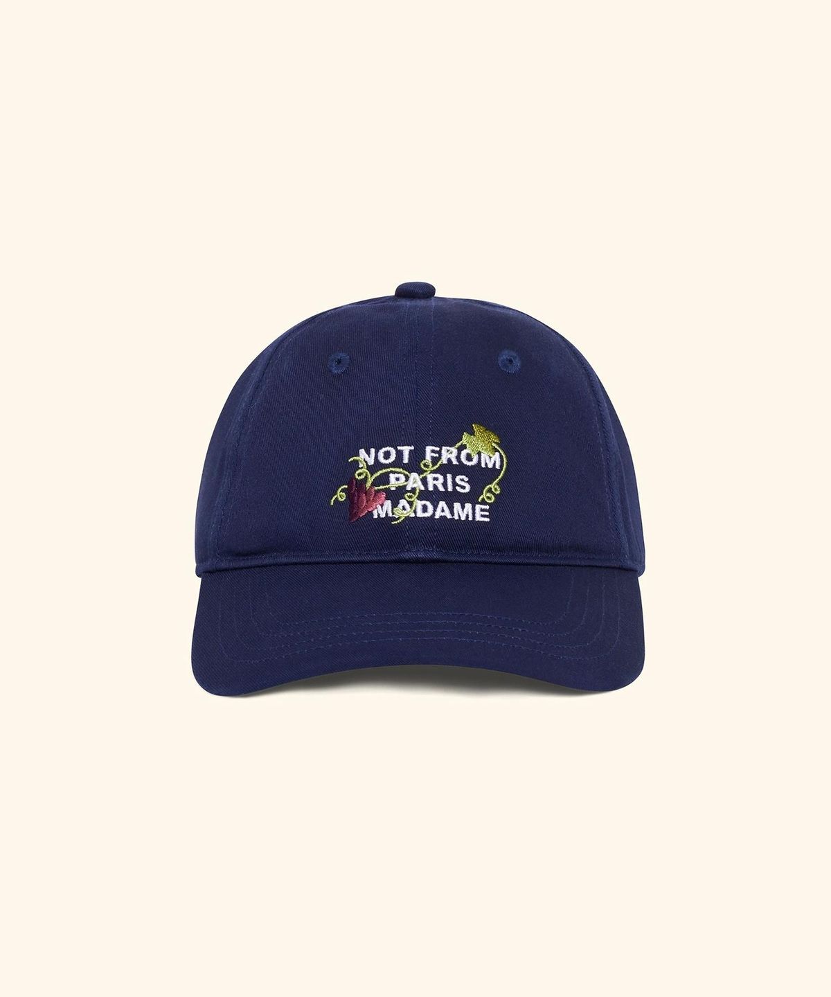 드롤드무슈(DROLE DE MONSIEUR) Vine Embroidered Slogan Cap D4RAA26100NYX