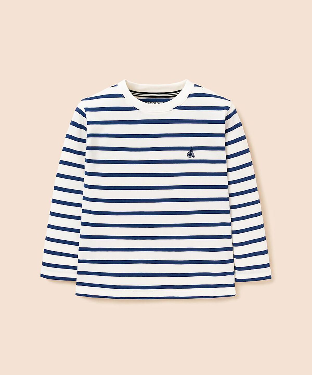 빈폴 키즈(BEANPOLE KIDS) [Essential] 스트라이프 긴소매 티셔츠  화이트 (BI6841UE91)