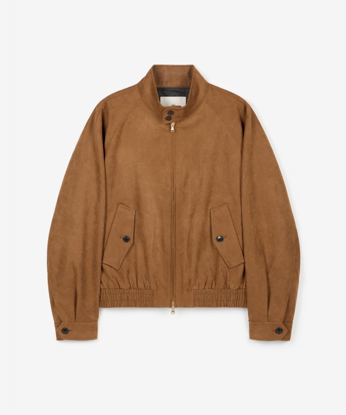 티엔지티(TNGT) Faux Suede Harrington Jumper (Camel Brown) TNJU6F103CM