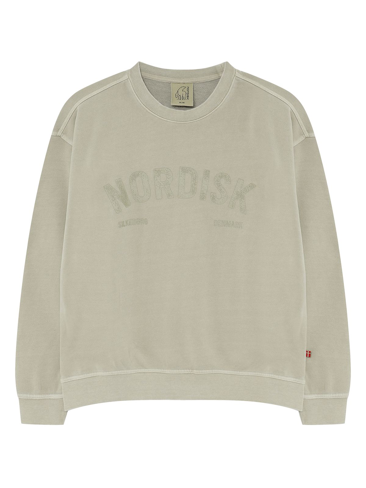노르디스크(NORDISK) [비메이트] 피그먼트 레터링 그래픽 맨투맨 - U_Beige