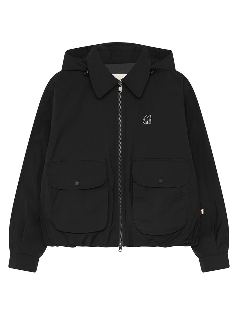 벌룬 봄버 후디 자켓 - W_Black OWU26102Z1