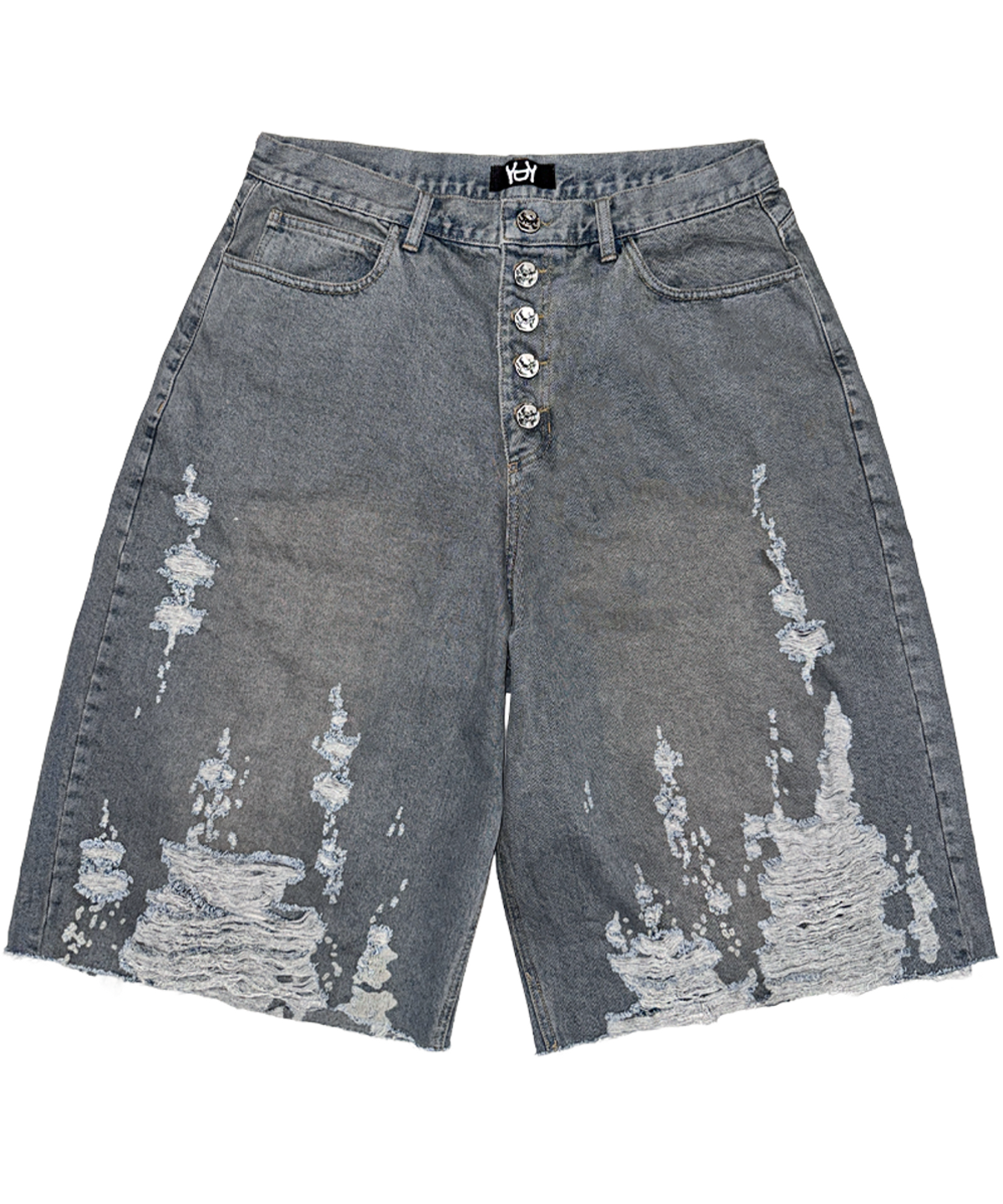 더티아이디어(DIRTYIDEA) DIRTY LINE #024 - Dirty Scars Long Shorts