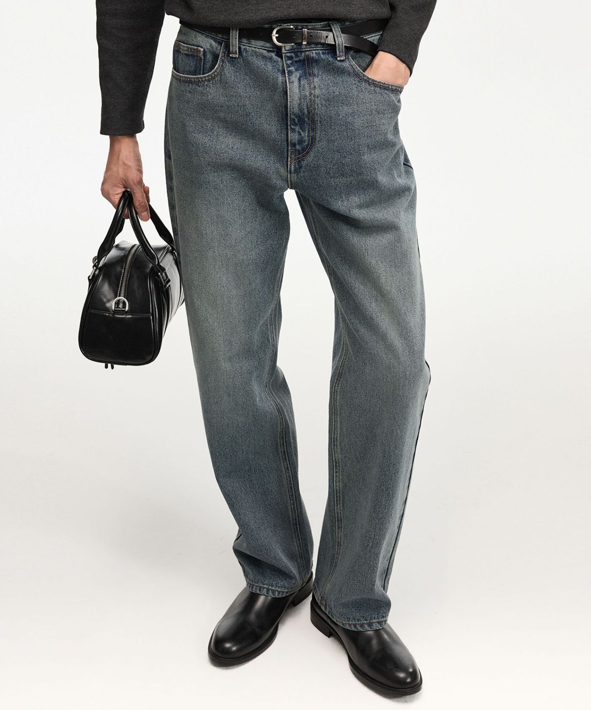 티엔지티(TNGT) Lot.872 Straight Denim Pants (Vintage Blue) TNPA6F109B3