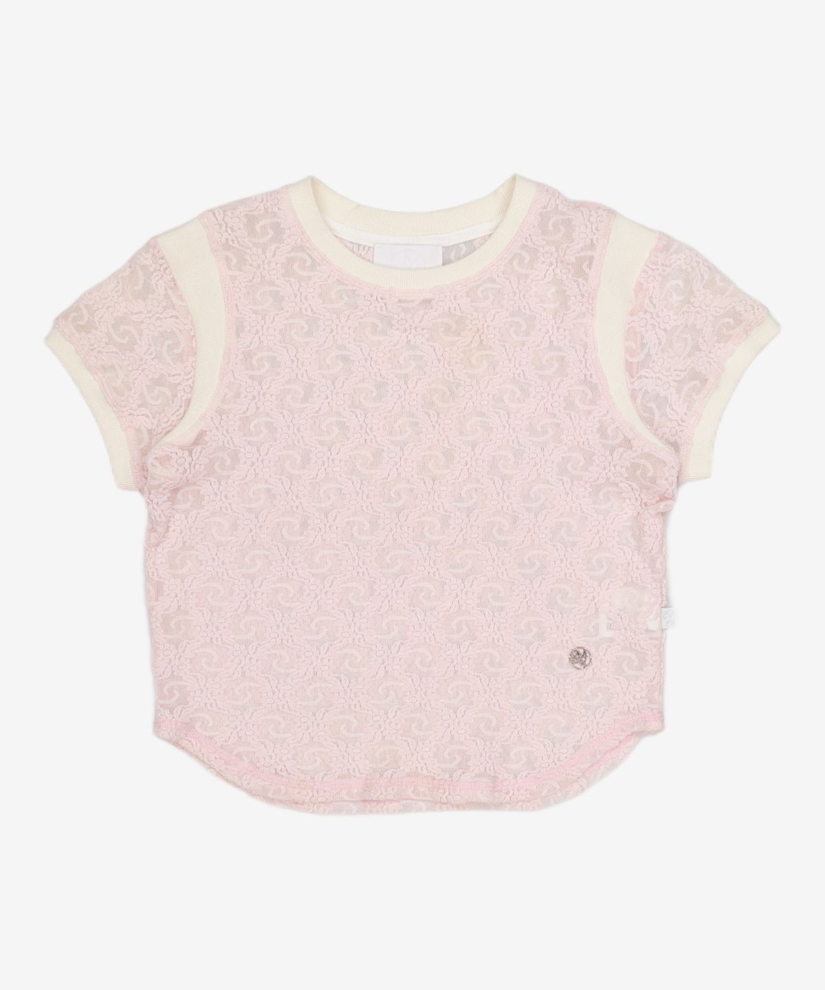 김미더영(GIMMETHEYOUNG) G_LACE MIXED TOP / PINK FREE