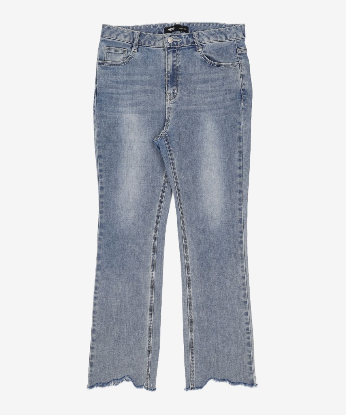 미쏘(MIXXO) 밑단 컷팅 슬림부츠컷 데님 MIWTJB76QJ 28