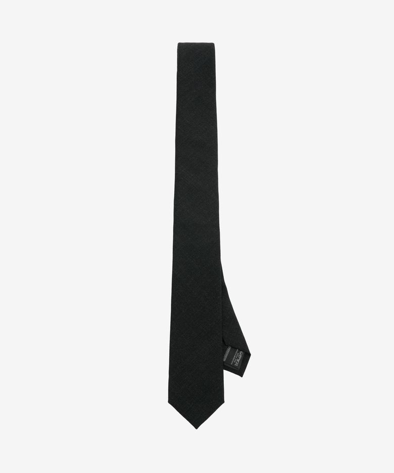 Wool Blend Comfort Slim Tie (Black) TNNE6F100BK
